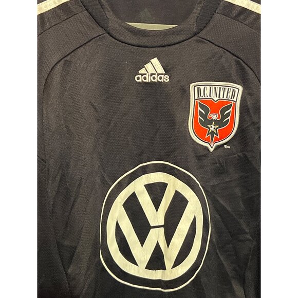 Adidas Kids D.C. United Soccer Jersey With VW Logo Black & White - Picture 8 of 11